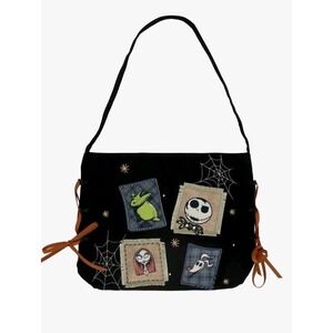 NWT The Nightmare Before Christmas Patches Characters Canvas Crossbody Bag